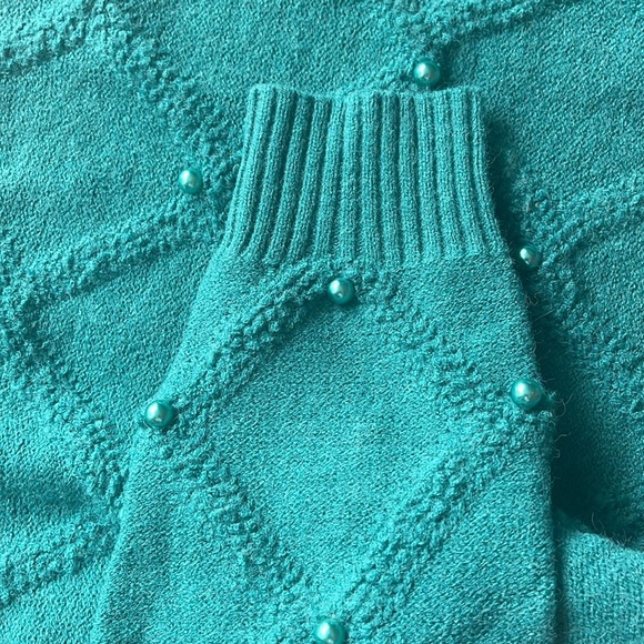 Nanette Lepore Nanette By Pearl Sweater In Green, worn once - Picture 3 of 4